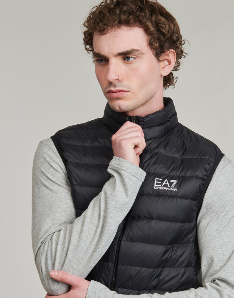 Piumino Emporio Armani EA7 TRAIN CORE ID DOWN LIGHT VEST CC 8NPQ06 Nero Piumini Uomo - 5