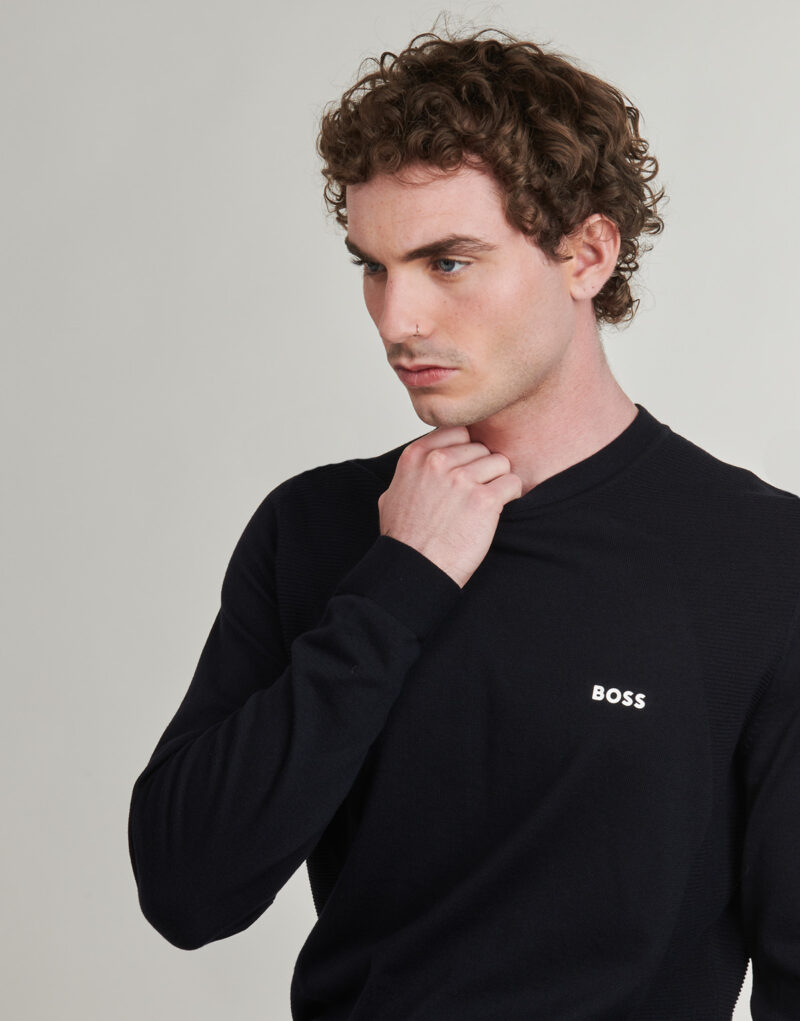 Maglione BOSS K_Momentum-Lite CN Blu Maglioni Uomo - 5