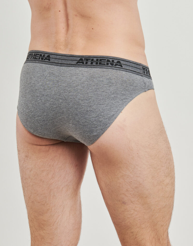 Slip Athena BASIC COTON Pack de 4 Grigio Slip Uomo - 4