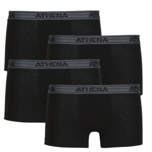 Boxer  Athena  BASIC COTON Pack de 4  Nero -  Boxer Uomo