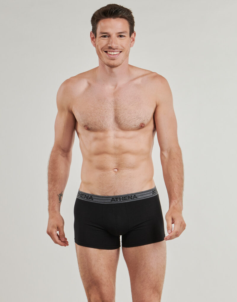 Boxer Athena BASIC COTON Pack de 4 Nero Boxer Uomo - 2