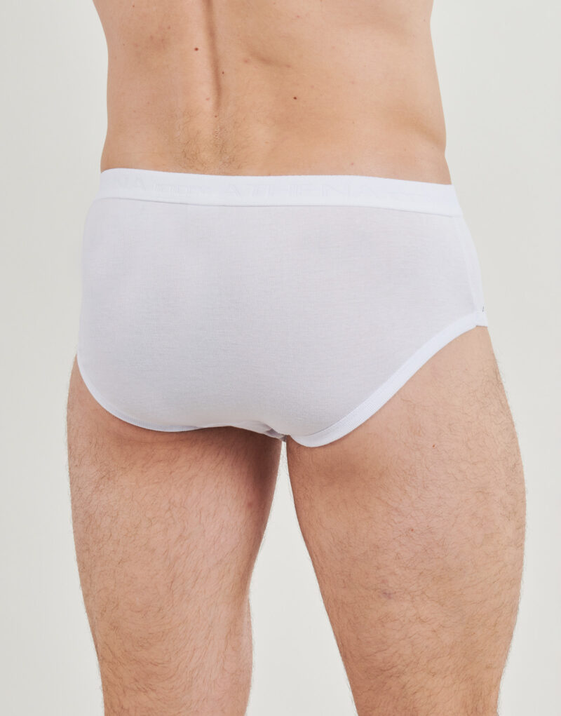 Athena BASIC BIO COTON Slips, 2er-Pack, Wei&szlig;, Herrenslips - 4