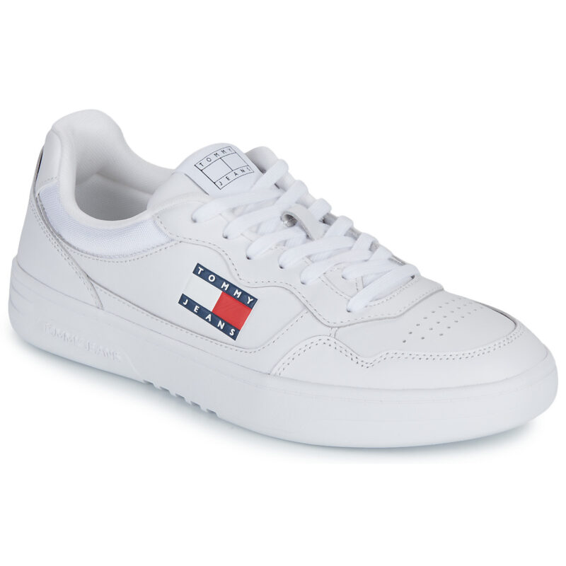 Tommy Jeans (NEW)TJM CUPSOLE LEATHER ESS Baskets Homme Blanc - 1