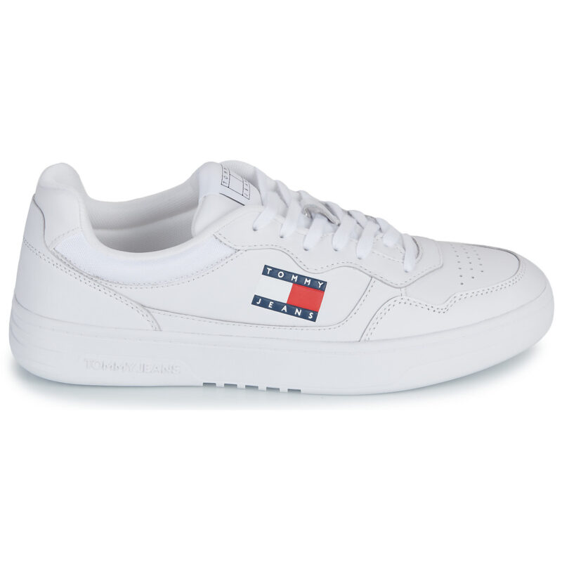 Tommy Jeans (NEW)TJM CUPSOLE LEATHER ESS Baskets Homme Blanc - 2