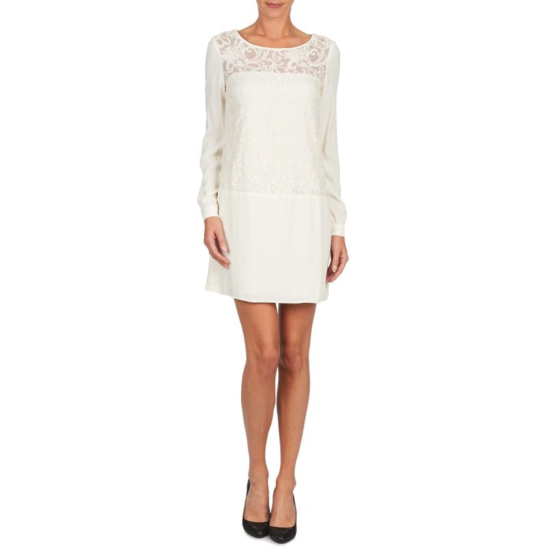 Abito corto  Naf Naf  LYNO  Bianco -  Abiti cortiDonna - 2