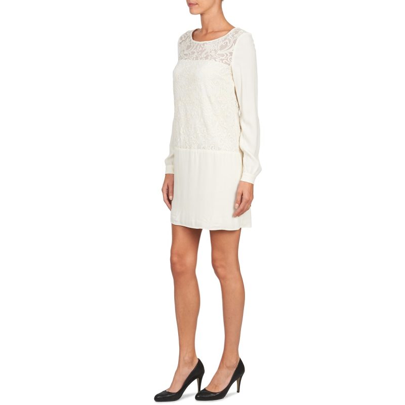 Abito corto  Naf Naf  LYNO  Bianco -  Abiti cortiDonna - 3