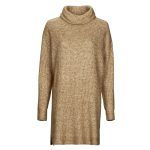 Abito corto    VICILIA ROLLNECK L/S KNIT TUNIC/SU  Beige