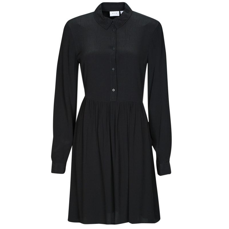 Abito corto    VIFINI L/S SHIRT DRESS/SU  Nero