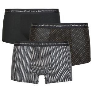 Boxer uomo Eminence BUSINESS BOXER Pack de 3, colore nero. Set di tre boxer di alta qualità, realizzati in morbido cotone per un comfort quotidiano. Design elegante e moderno, ideale per l'uomo attivo. Perfetti per l'uso quotidiano o come regalo. Scopri il tuo stile con i boxer Eminence, la scelta ideale per ogni occasione.