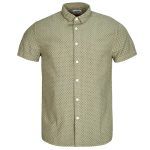Camicia a maniche corte uomo Deeluxe PAGOS in color kaki, elegante e alla moda, perfetta per l'estate. Ideale per outfit casual e versatile per ogni occasione. Aggiungi un tocco di stile al tuo guardaroba con questa camicia di alta qualità Deeluxe.