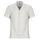 Camicia a maniche corte Tommy Jeans TJM TEXTURED REG CAMP SHIRT EXT Marrone Camicie a maniche corte Uomo - 1