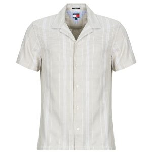 Camicia a maniche corte da uomo Tommy Jeans TJM TEXTURED REG CAMP SHIRT EXT in marrone, realizzata con un design elegante e casual, ideale per outfit estivi. Perfetta per occasioni informali, questa camicia combina comfort e stile con il logo Tommy Jeans distintivo. Acquista ora per un look trendy e versatile!