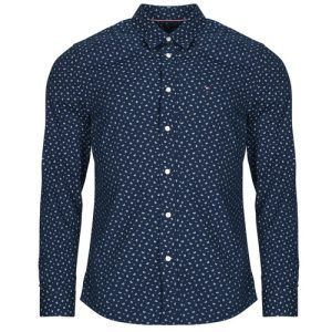 Camicia a maniche lunghe uomo Tommy Hilfiger FLEX POPLIN AOP SF SHIRT in colore marine, realizzata in tessuto morbido e leggero, ideale per outfit casual e formali. Design elegante con stampa all-over, perfetta per ogni occasione. Acquista la camicia Tommy Hilfiger per uno stile unico e raffinato.