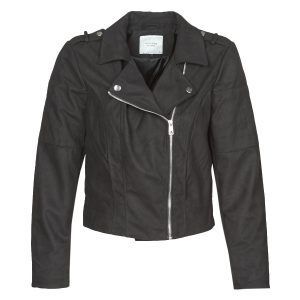 Giacca in pelle    NEW PEACH  Nero