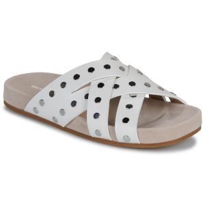 Ciabatta Donna MICHAEL Michael Kors IRENE FLAT SANDAL in pelle con dettagli eleganti. Sandali estivi comodi e alla moda, ideali per ogni occasione. Acquista ora per un look chic e sofisticato.