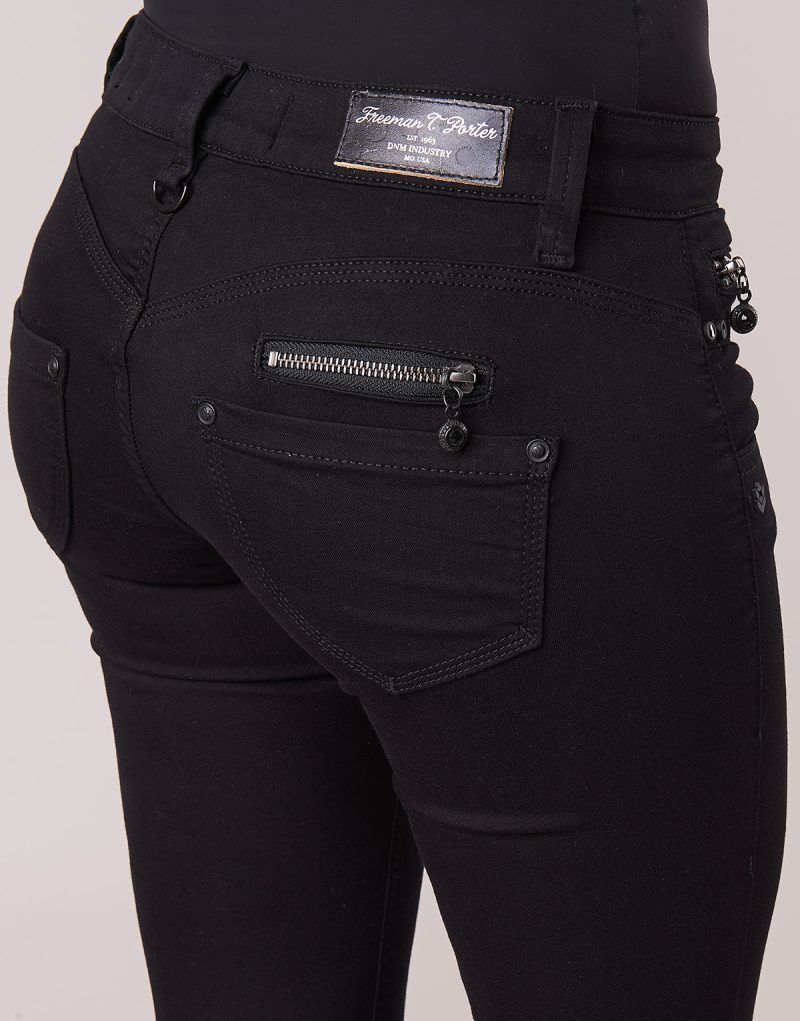 Jeans Slim  Freeman T.Porter  ALEXA SLIM S-SDM  Nero -   Jeans Slim Donna - 6