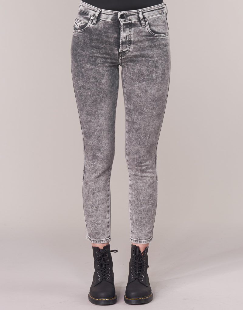 Jeans Slim  Diesel  BABHILA  Grigio -   Jeans SlimDonna - 4