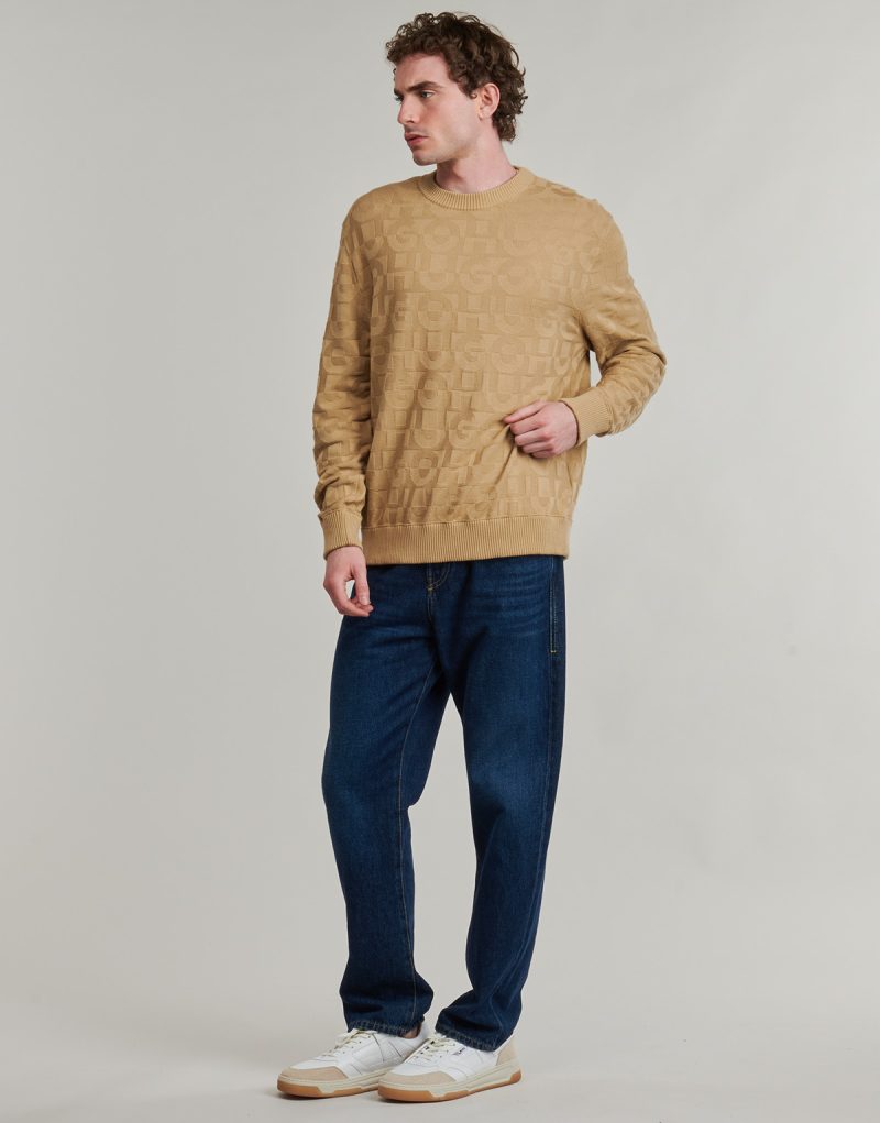 Maglione HUGO Splittum Beige Maglioni Uomo - 3