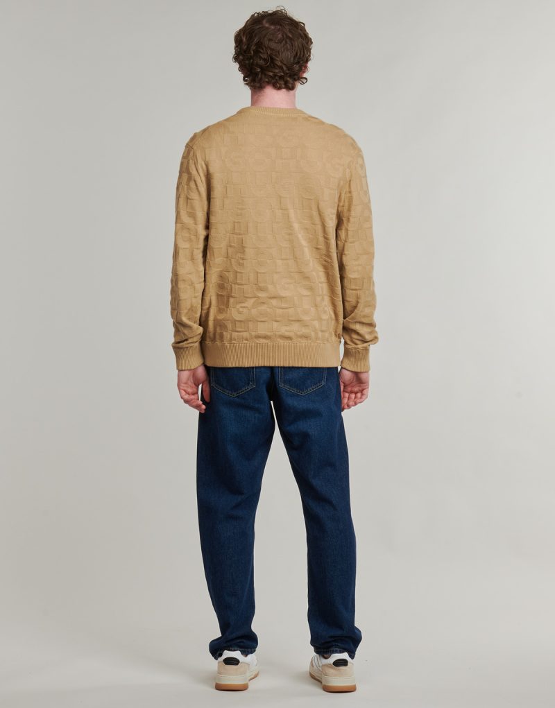 Maglione HUGO Splittum Beige Maglioni Uomo - 4