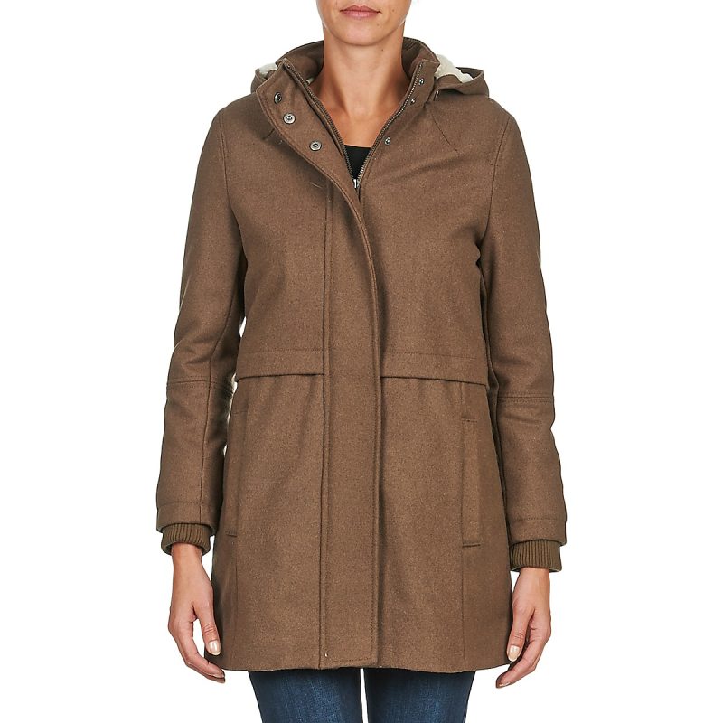 Naf Naf Donna Cappotto ABHEIGE Marrone - 2