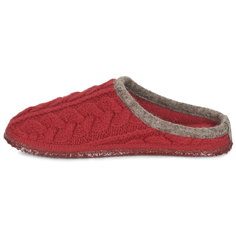 Giesswein Donna Pantofole NEUDAU Rosso - 4