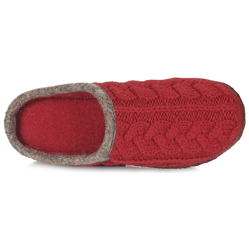Giesswein Donna Pantofole NEUDAU Rosso - 6