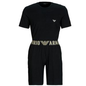 Set di Pigiami Emporio Armani SHORT PYJAMAS SET in Nero per Uomo, perfetto per il comfort e lo stile. Scopri la qualità e l'eleganza delle camicie da notte Emporio Armani, ideali per momenti di relax e sonno. Acquista ora il tuo pigiama alla moda!