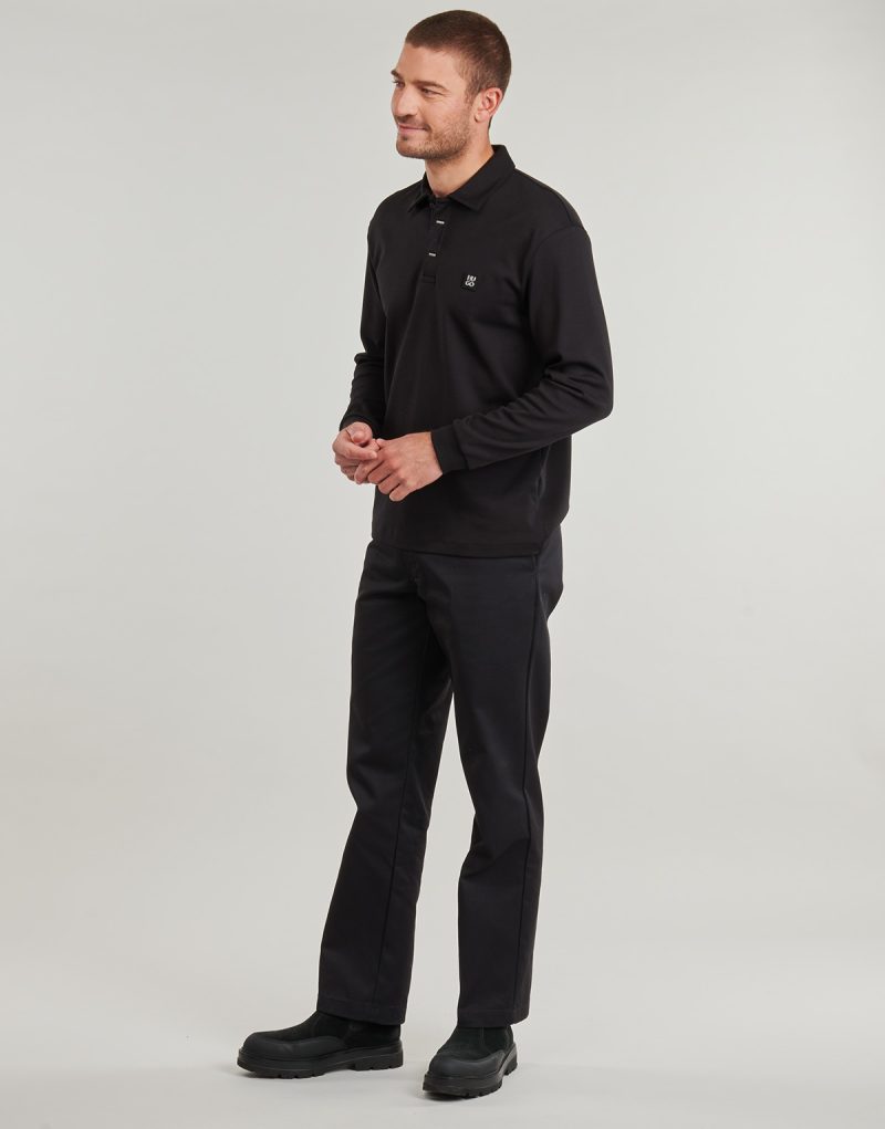 Polo maniche lunghe HUGO Dargenpolo Nero Polo maniche lunghe Uomo - 3