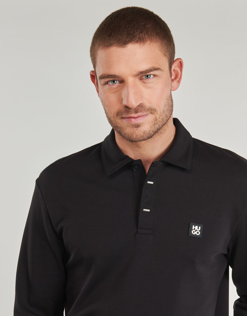 Polo maniche lunghe HUGO Dargenpolo Nero Polo maniche lunghe Uomo - 5