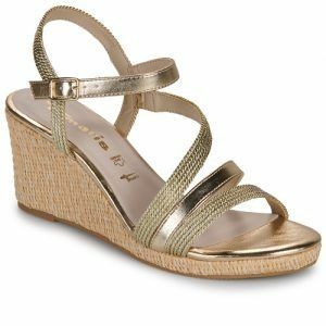 Sandali Tamaris 28323-940 da donna in pelle beige, design elegante e sofisticato, con tacco medio e dettaglio intrecciato. Ideali per occasioni speciali e per il look quotidiano, questi sandali offrono comfort e stile. Perfetti per completare qualsiasi outfit estivo. Acquista ora i sandali Tamaris 28323-940 per un tocco di classe al tuo guardaroba!