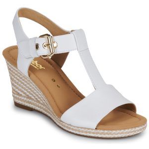Sandali Gabor 62024 Bianco per donna, con design elegante e dettagli raffinati. Realizzati in materiale di alta qualità, questi sandali offrono comfort e stile perfetto per ogni occasione estiva. Ideali per completare il tuo outfit, sono disponibili in un classico colore bianco, facili da abbinare. Acquista ora e migliora il tuo guardaroba con questi sandali Gabor di tendenza.