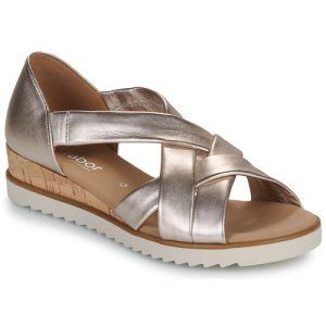 Sandali Gabor 62782 Oro per donna, eleganti e comodi. Design raffinato e colori metallici per un look alla moda. Ideali per ogni occasione e versatili per abbinamenti con diversi outfit. Perfetti per la stagione estiva, questi sandali offrono stile e comfort senza compromessi. Acquista ora per completare il tuo guardaroba con un tocco di classe.