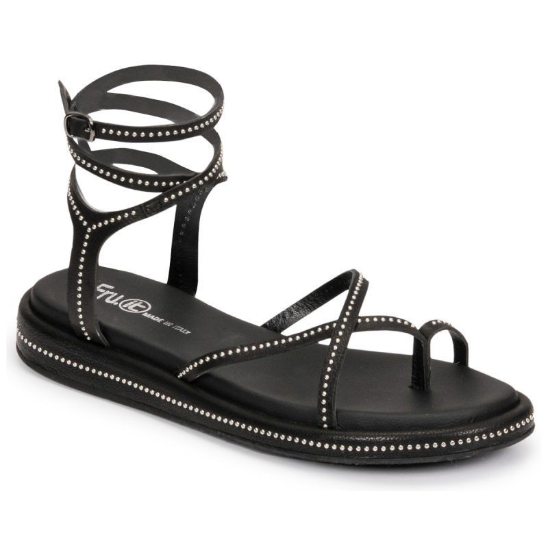 Sandali    7430-100-NERO-NIKEL  Nero