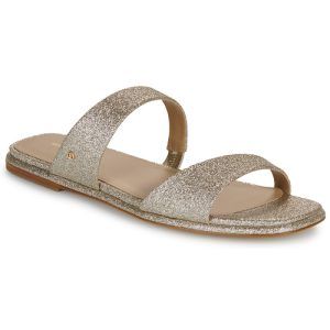 Sandali donna MICHAEL Michael Kors JAIDA FLAT SANDAL in oro, eleganti e versatili, ideali per ogni occasione. Slip-on con design chic, perfetti per completare look estivi. Scarpe alla moda di alta qualità per donne che amano lo stile.