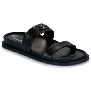 Sandali Donna MICHAEL Michael Kors MANDY FLAT SANDAL in pelle nera con soletta comoda e design elegante, ideali per un look estivo alla moda. Perfetti per ogni occasione, questi sandali offrendo stile e comfort. Acquista ora e aggiungi un tocco di lusso al tuo guardaroba!