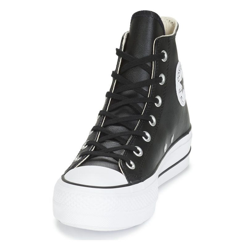 Converse      CHUCK TAYLOR ALL STAR LIFT CLEAN LEATHER HI  Nero Sneakers alte Donna - immagine 3