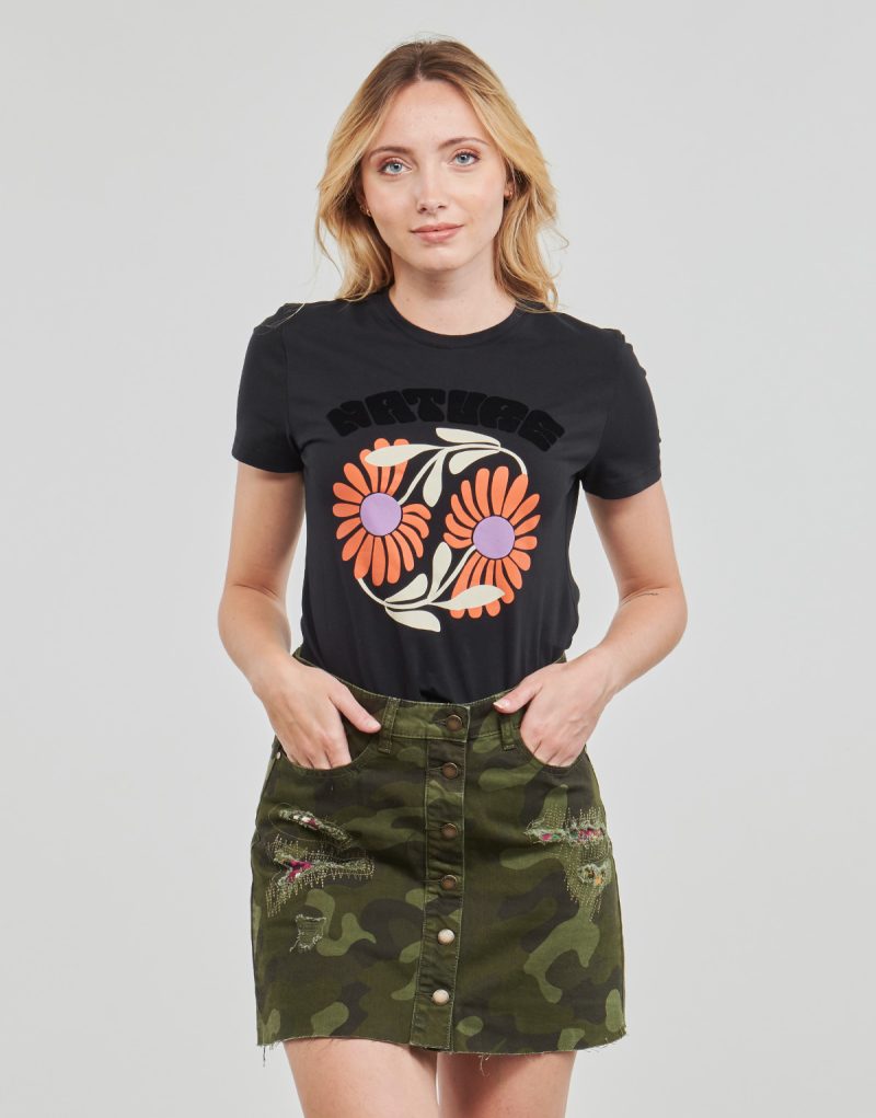 T-shirt  Desigual  ELDA  Nero -  T-shirt maniche corteDonna - 2
