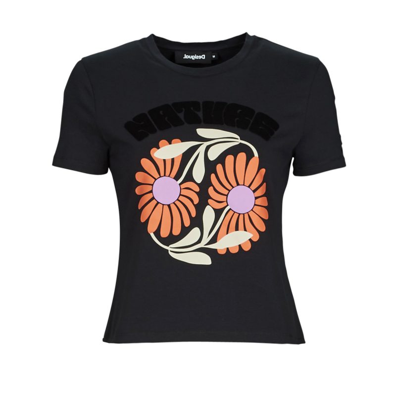 T-shirt  Desigual  ELDA  Nero -  T-shirt maniche corteDonna - 1