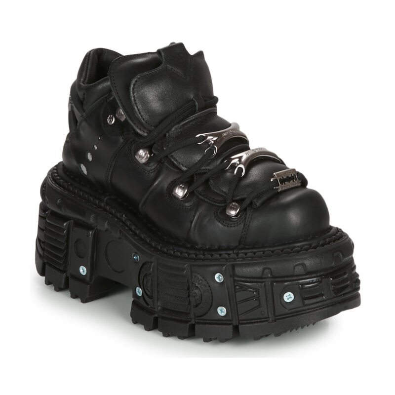 New Rock  MILO  Nero -  Derby Donna - 1