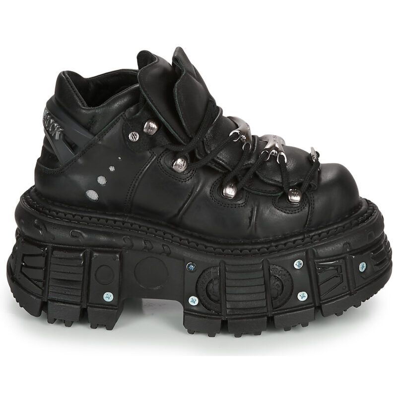 New Rock  MILO  Nero -  Derby Donna - 2