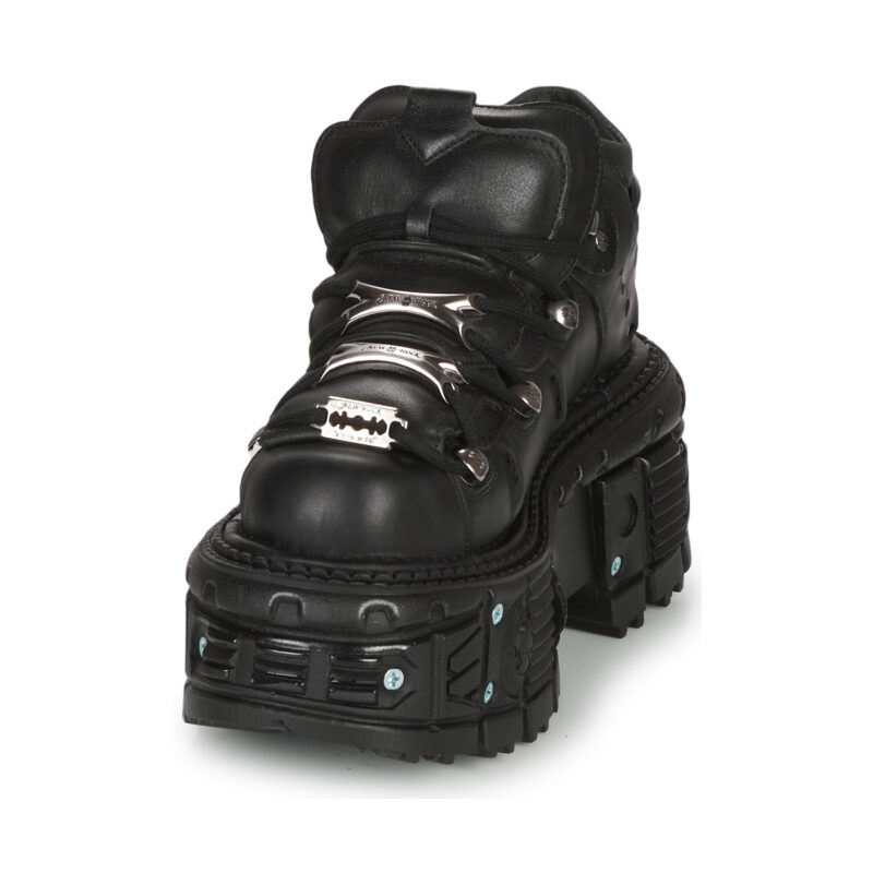 New Rock  MILO  Nero -  Derby Donna - 3