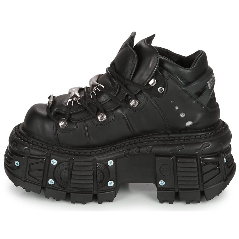 New Rock  MILO  Nero -  Derby Donna - 4