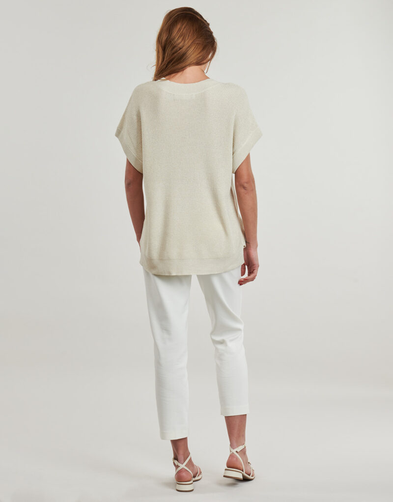 T-shirt Vero Moda VMNEWLEXSUN SHINE Beige T-shirt maniche corte Donna - 4