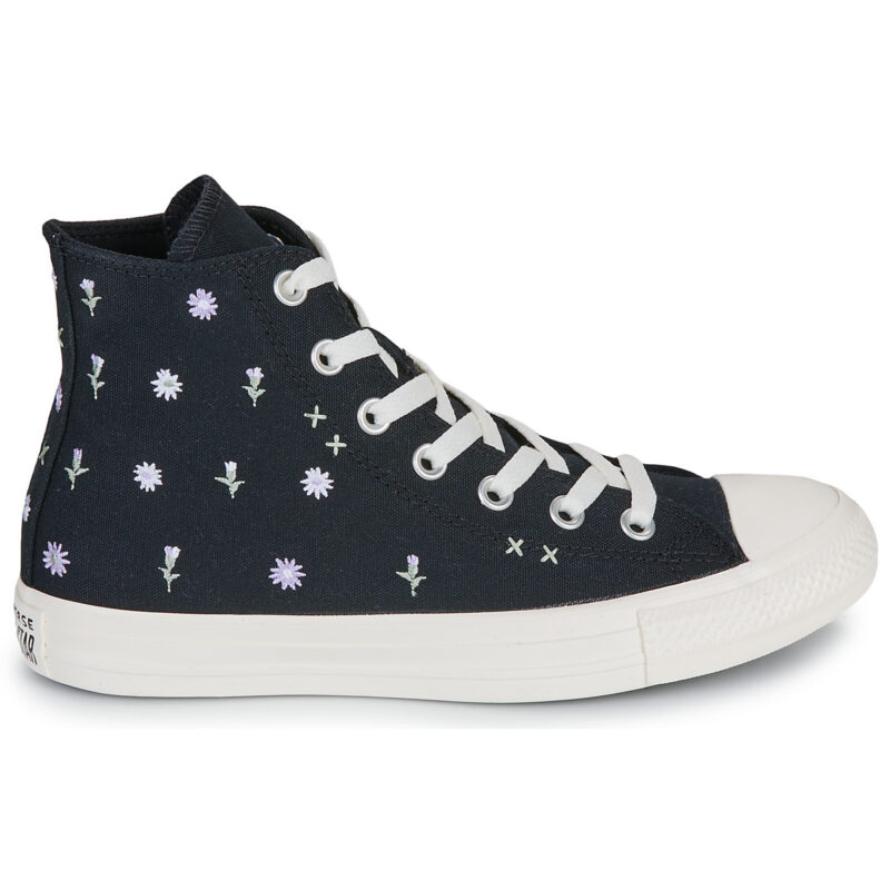 Converse CHUCK TAYLOR ALL STAR EMBROIDERED FLOWERS Nero Sneakers alte Donna - 2