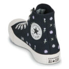 Converse CHUCK TAYLOR ALL STAR EMBROIDERED FLOWERS Nero Sneakers alte Donna - 5