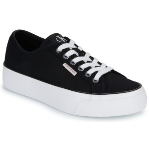 Calvin Klein Jeans  VULC FLATFORM CTN LOGO TAG  Nero -  Sneakers basse Donna