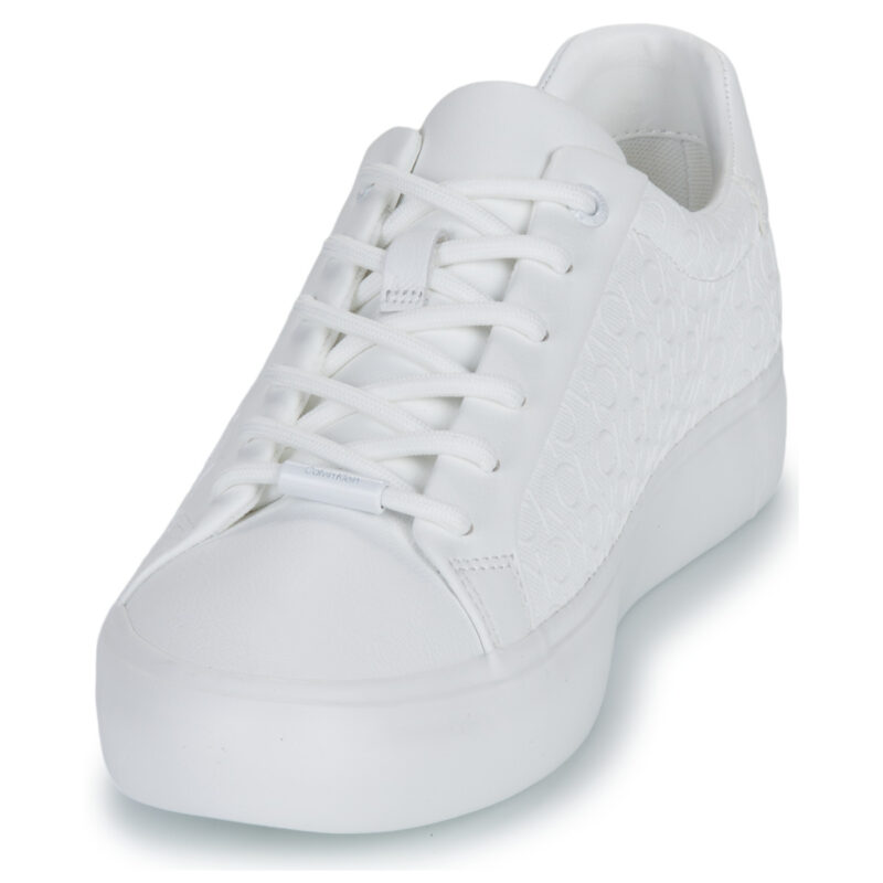 Calvin Klein Jeans VULC LACE UP MONO PU Bianco Sneakers basse Donna - 3
