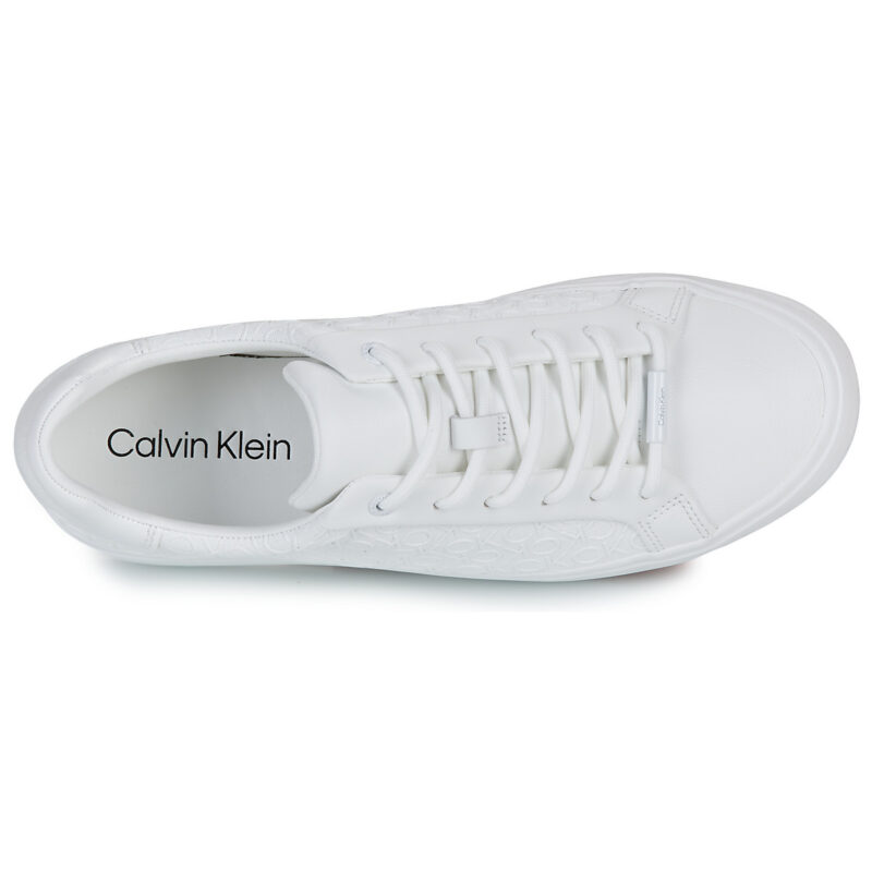 Calvin Klein Jeans VULC LACE UP MONO PU Bianco Sneakers basse Donna - 6