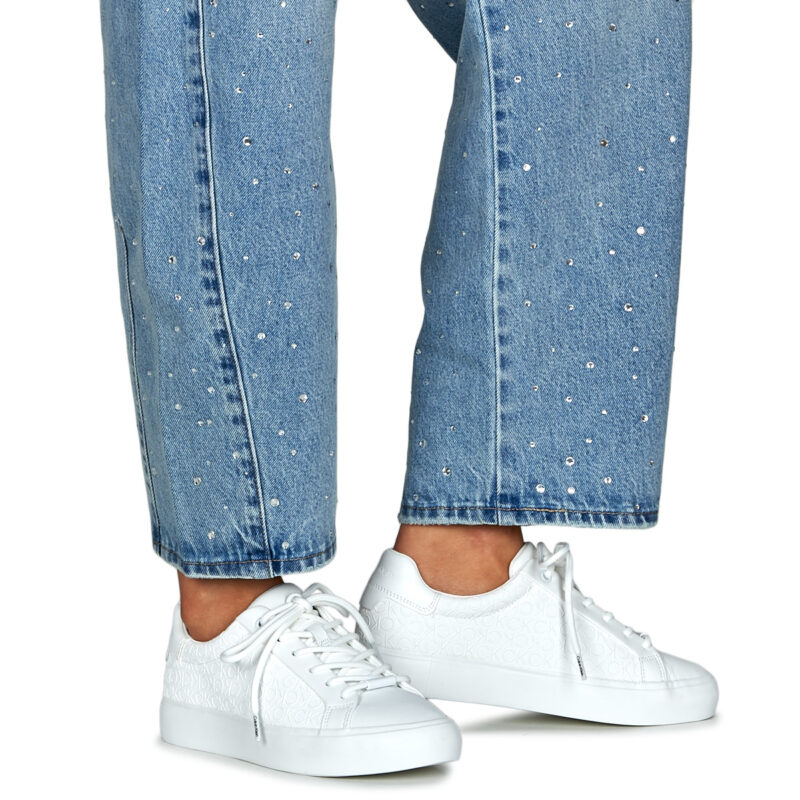 Calvin Klein Jeans VULC LACE UP MONO PU Bianco Sneakers basse Donna - 8