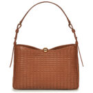 Furla FURLA Sac bandouli&egrave;re souple SFERA M marron pour femme - 1
